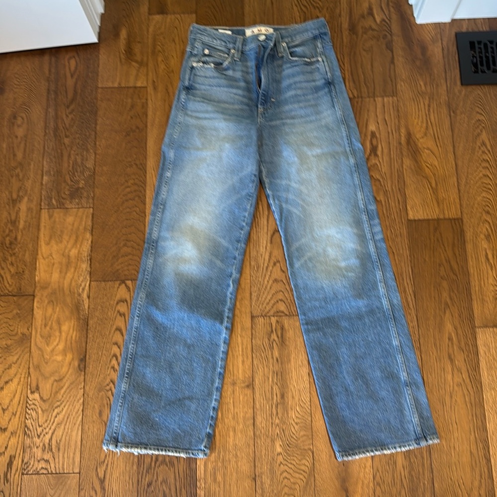 AMO Tricia Wide Straight Jeans 26 NWOT